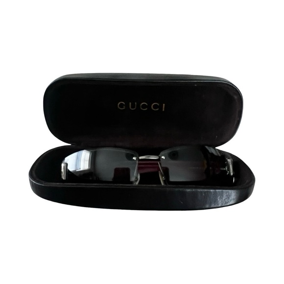 GUCCI VINTAGE 1798 Gray Gradient GG Pattern Sunglasses - Picture 8 of 10